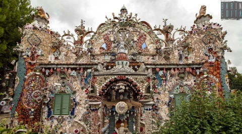 Corato, quella casa fatta di conchiglie, sassi, vetri e statuine: � la fiabesca "Villa Fantasy"